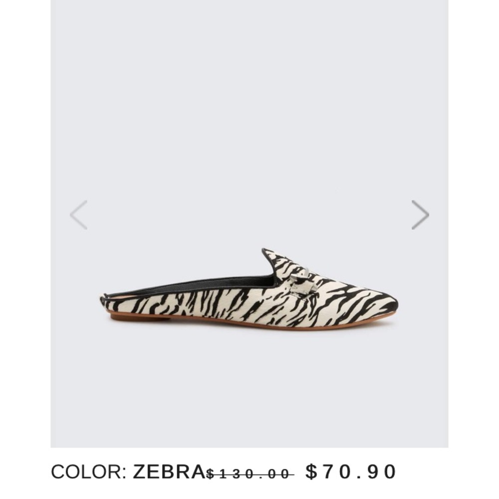 Dolce Vita Gram Flats. Zebra calf hair. 8. Like new